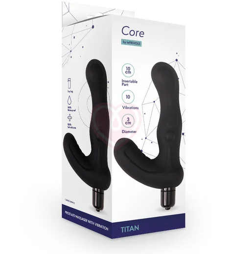 Силиконовый массажер простаты Titan чёрный фото 2