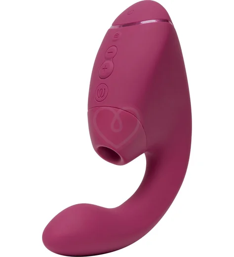 Вибратор с вакуумно-волновой стимуляцией клитора Womanizer Next Duo розовый фото 1