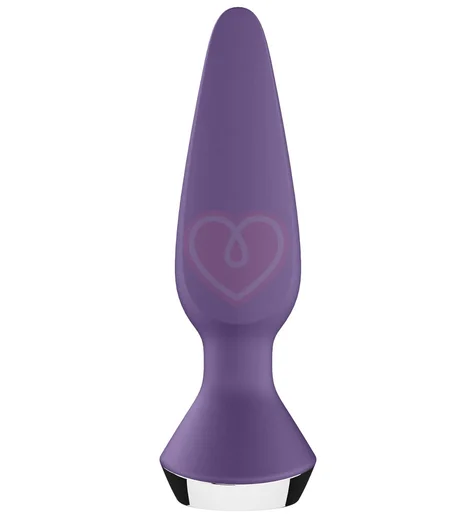 Анальная вибропробка Satisfyer Plug Ilicious 1 с приложением фиолетовая фото 3