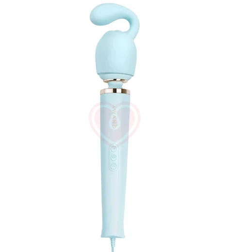 Насадка с утяжелённым кончиком для массажёра Le Wand Glider голубая фото 4