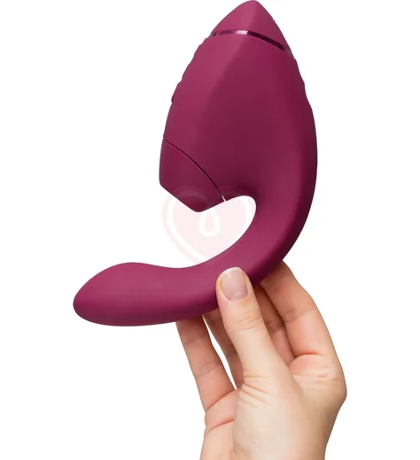 Вибратор с вакуумно-волновой стимуляцией клитора Womanizer Next Duo розовый фото 3