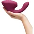 Вибратор с вакуумно-волновой стимуляцией клитора Womanizer Next Duo розовый фото 4