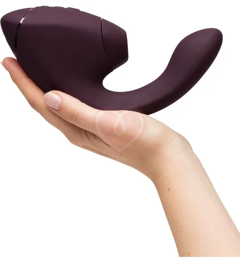 Вибратор с вакуумно-волновой стимуляцией клитора Womanizer Next Duo фиолетовый фото 4