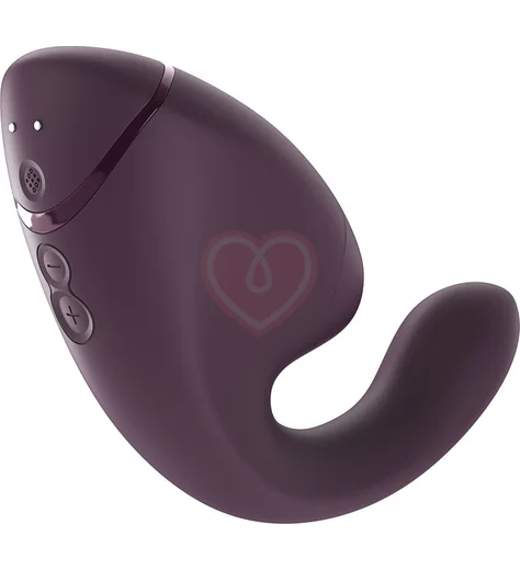 Вибратор с вакуумно-волновой стимуляцией клитора Womanizer Next Duo фиолетовый фото 7