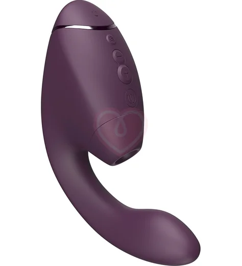 Вибратор с вакуумно-волновой стимуляцией клитора Womanizer Next Duo фиолетовый фото 9