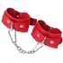 Наручники-браслеты со скругленными углами Pecado BDSM красные фото 3