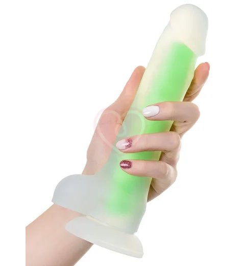 Светящийся в темноте зелёным фаллоимитатор Beyond Clark Glow 16,5 см фото 5