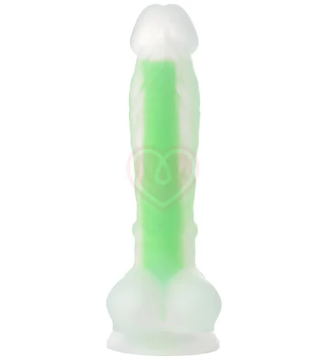 Светящийся в темноте зелёным фаллоимитатор Beyond Clark Glow 16,5 см фото 6