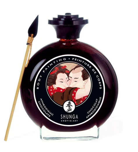 Съедобная краска для тела Shunga Возбуждающий шоколад 100 мл фото 1