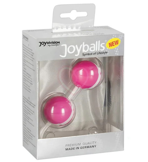 Вагинальные шарики со смещённым центром тяжести Joyballs розовые фото 2