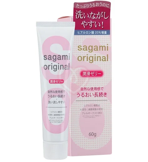 Лубрикант на водной основе с гиалуроновой кислотой Sagami Original 60 мл фото 1