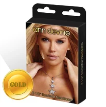 Украшение со звёздочками золотое