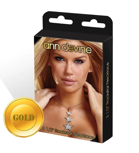 Украшение со звёздочками золотое фото 1