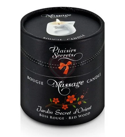 Свеча с массажным маслом Concorde Massage Candle Красное дерево 80 мл фото 2