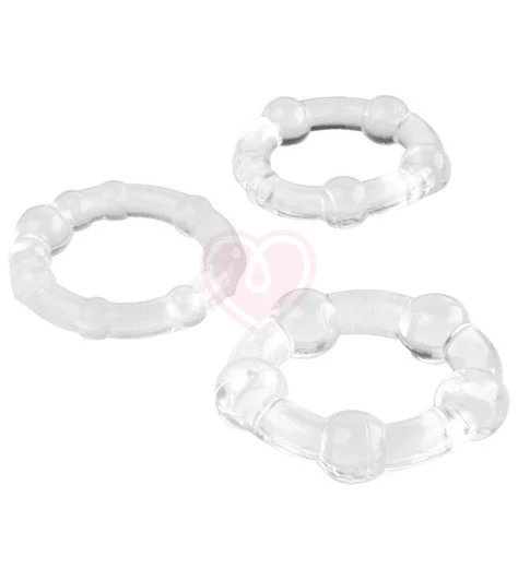 Набор из трёх эластичных колец ToyFa A-Toys прозрачные фото 1