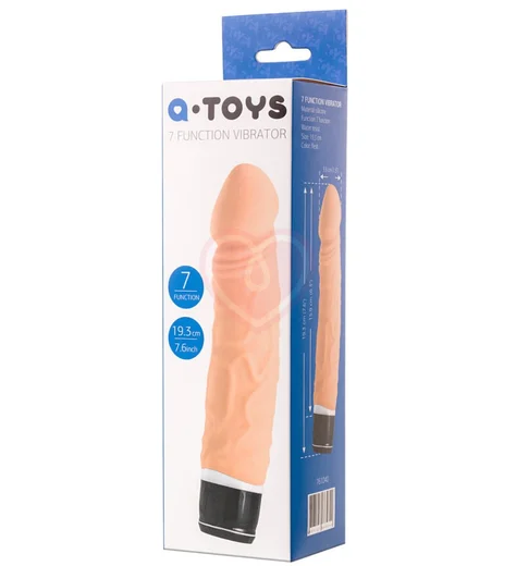 Силиконовый реалистичный вибратор Toyfa A-toys 16 см телесный фото 9