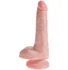 Фаллоимитатор на присоске с мошонкой King Cock with Balls 18 см телесный фото 1