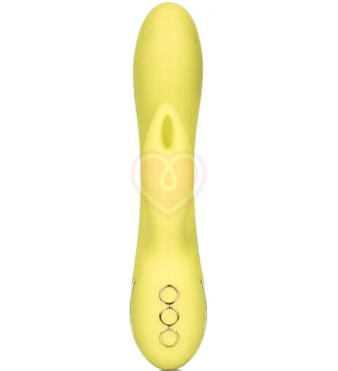 Вибратор со стимулятором клитора Dreaming Venice Vixen жёлтый фото 3