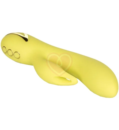 Вибратор со стимулятором клитора Dreaming Venice Vixen жёлтый фото 5