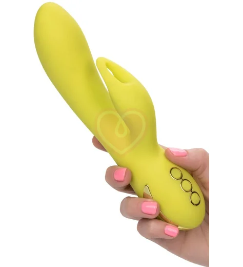 Вибратор со стимулятором клитора Dreaming Venice Vixen жёлтый фото 6