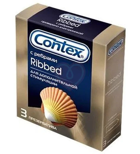 Ребристые презервативы Contex Ribbed 3 шт фото 1