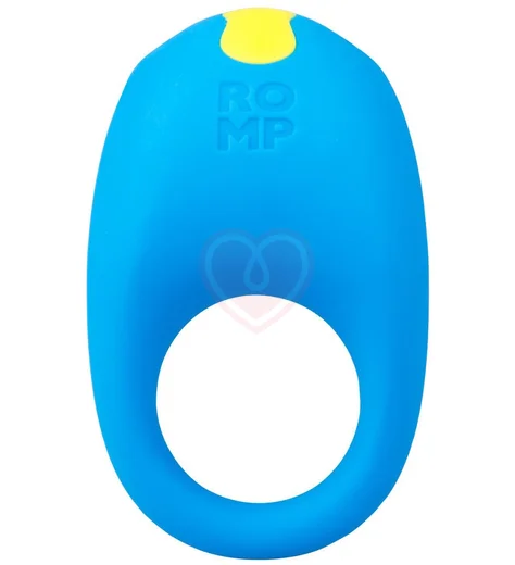 Эрекционное виброкольцо Romp Juke Cockring голубое фото 1