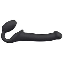 Безремневой гибкий страпон Strap-on-me Bendable M чёрный