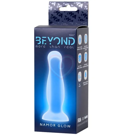 Светящаяся в темноте анальная пробка Beyond Namor Glow 10,5 см фото 4