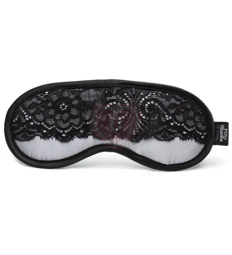 Атласная маска с кружевом '50 оттенков серого' Play Nice фото 1