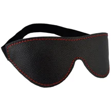 Маска Sitabella из натуральной кожи на резинке чёрная