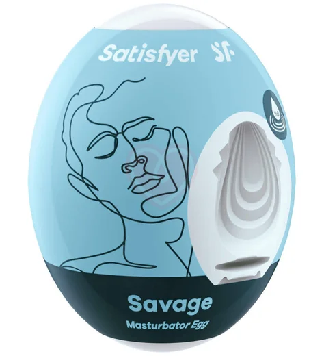 Мини-мастурбатор Satisfyer Masturbator Egg Savage фото 1