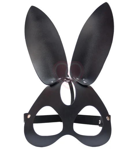 Маска зайки Лунный Свет чёрная фото 1
