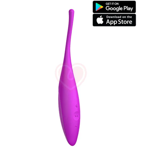 Точечный вибратор Satisfyer Twirling Joy с управлением от приложения пурпурный фото 1