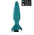 Анальная вибропробка Satisfyer Plug Ilicious 1 с приложением зелёная фото 1