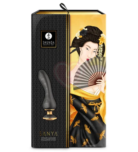 Вибратор Shunga SANYA чёрный фото 2