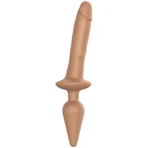 Двусторонний фаллоимитатор Strap-On-Me Switch Plug-In Realistic Dildo S телесный