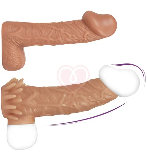 Насадка с открытой головкой и усиками Kokos Nude Sleeve NS005-S фото 2