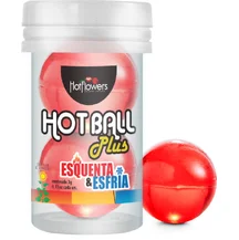 Масляный лубрикант в шариках Hot Ball Plus с охлаждающе-разогревающим эффектом