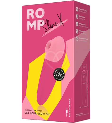 Вакуумный клиторальный стимулятор Romp Shine X розовый фото 2