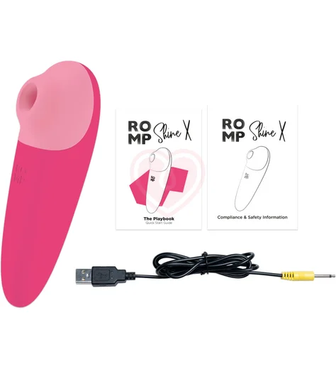 Вакуумный клиторальный стимулятор Romp Shine X розовый фото 7