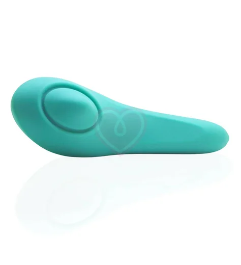 Вибратор с функцией осцилляции Pulse Queen бирюзовый фото 4