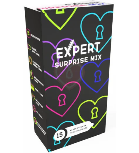 Набор презервативов Expert Surprise Mix микс фактур 15 шт фото 1