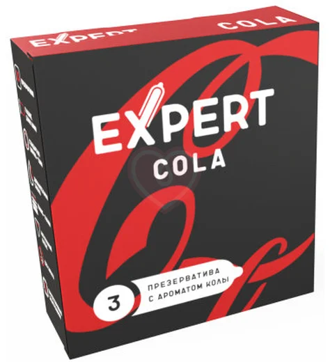 Презервативы Expert Cola с ароматом колы 3 шт фото 1