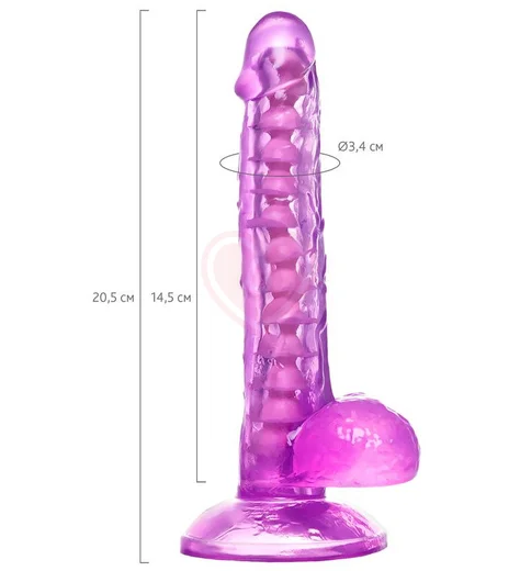 Фаллоимитатор с каркасом A-Toys by Toyfa Celiam фиолетовый фото 6