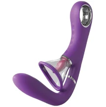 Стимулятор зоны G с помпой и язычком для клитора Ultimate Pleasure Pro