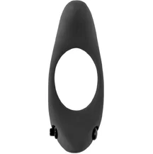 Эрекционное кольцо с двумя вибропулями Pure Passion Lunar чёрное