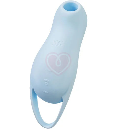 Вакуумый вибростимулятор клитора Satisfyer Pocket Pro 1 голубой фото 3