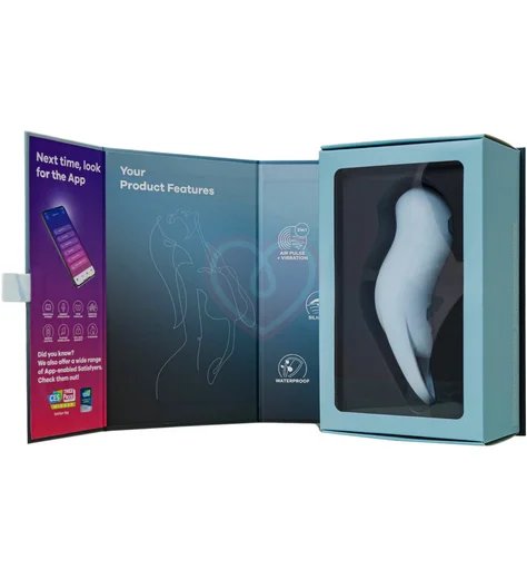 Вакуумый вибростимулятор клитора Satisfyer Pocket Pro 1 голубой фото 6