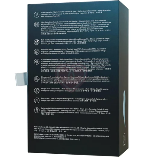 Вакуумый вибростимулятор клитора Satisfyer Pocket Pro 1 голубой фото 9