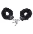 Наручники с мехом ToyFa Theatre Fur чёрные фото 1